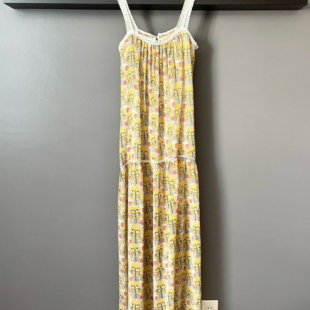 Zara womens floral maxi dress